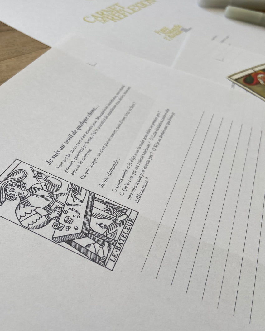 Carnet de réflexion — Force naturelle de l’Avocat, version PDF à télécharger, page Le Bateleur, gros plan