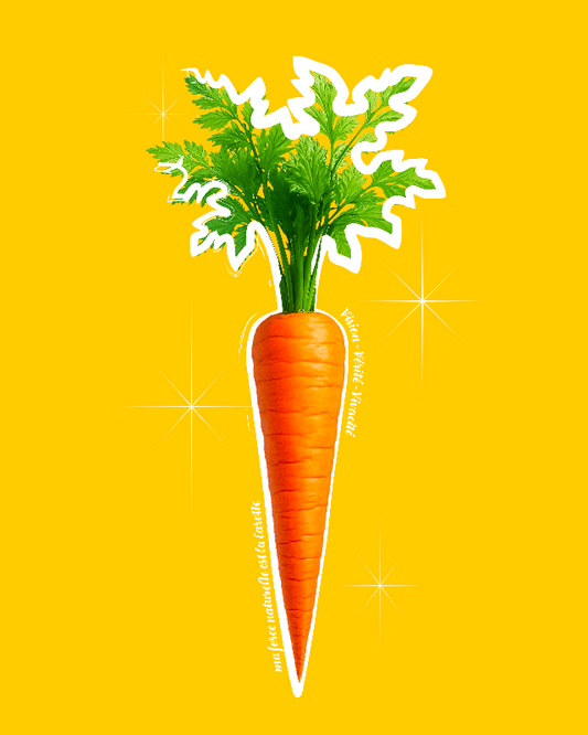 Hoodie de qualité supérieure « Les forces naturelles » — couleur jaune — étampe Carotte — détail de l'étampe