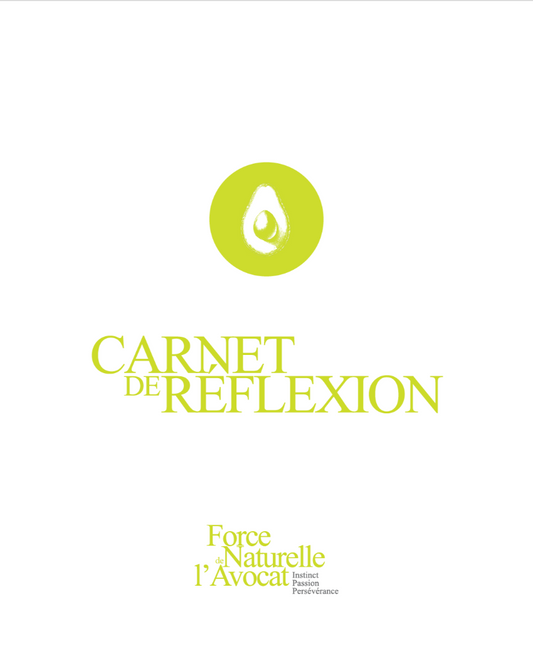 Carnet de réflexion — Force naturelle de l’Avocat, version PDF à télécharger, page couverture